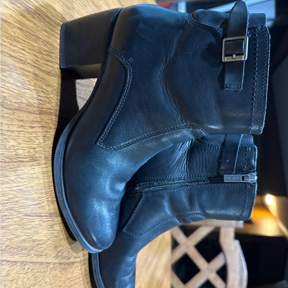Aetrex Black Women's Rubi Buckle Ankle Boots